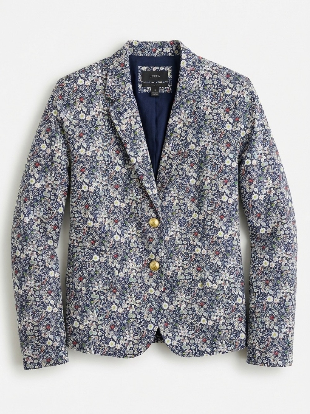 J.Crew x Liberty Art Fabrics Floral Schoolboy Blazer Women’s Size 12